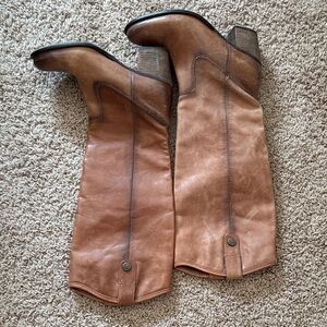 Brown Leather Knee-High Boots